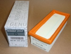 $ Original  Filtre à air Renault Clio, Renault Kangoo D4D, D4F 07.00|} , 8200104272