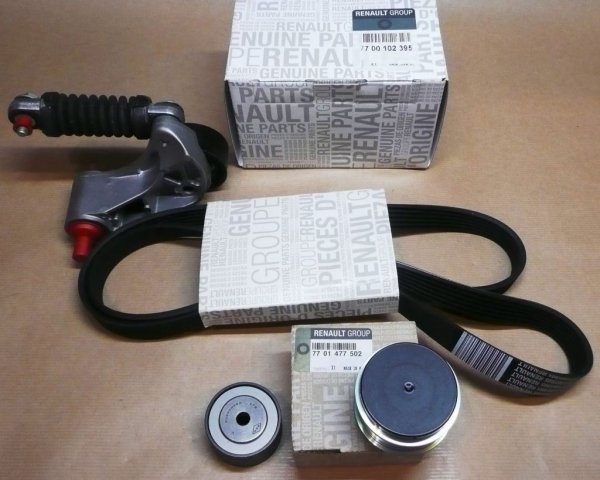 Original  kit de courroie d'alternateur Renault Scenic 1.9DCI Megane I , 7701477747