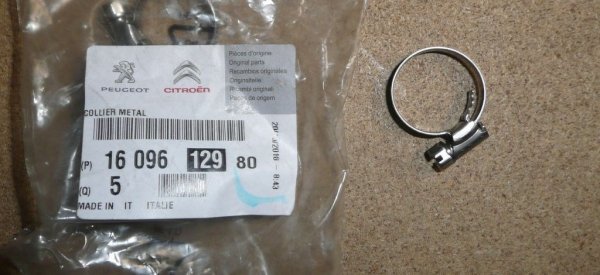 Collier de serrage de tuyau turbo Citroën Jumper II ,  1609612980