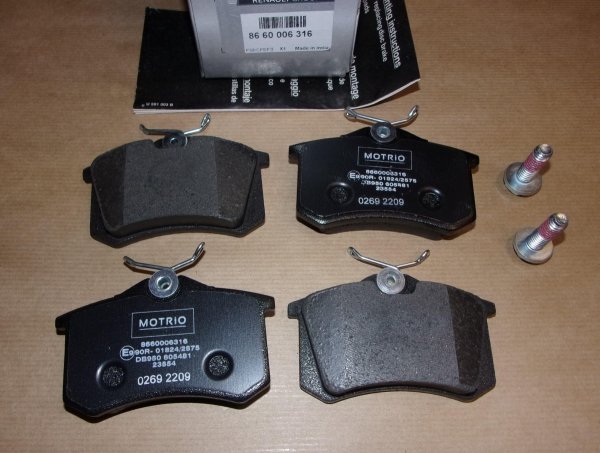 Original  Plaquettes de frein Renault Megane III arrière , 8660006316