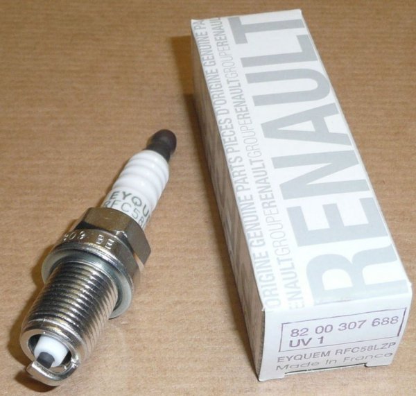 Original  Bougie d'allumage Renault Clio II, Renault Kangoo 1.2 16V , 8200307688