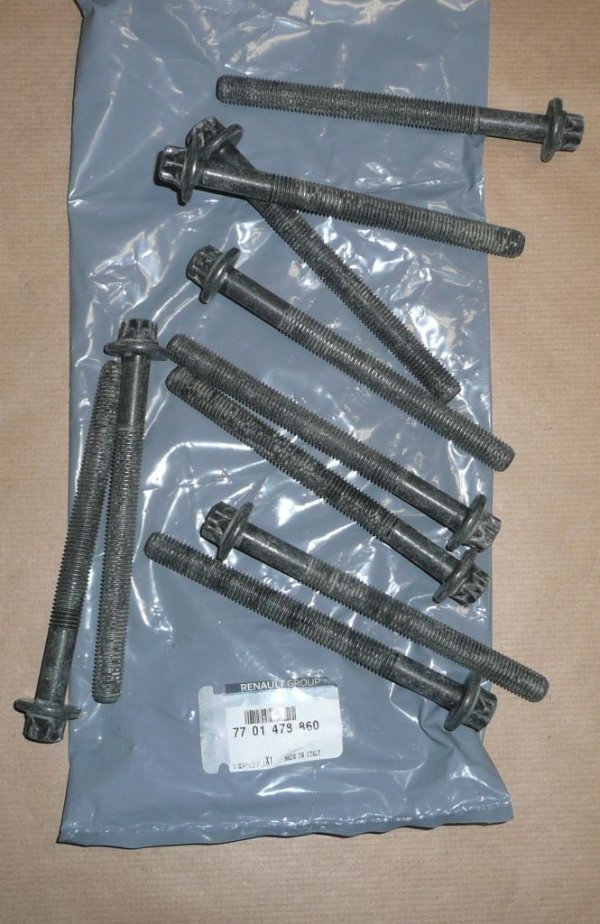 Original  Boulons du couvercle de culasse Renault Laguna III 1.5d complet. , 7701478860