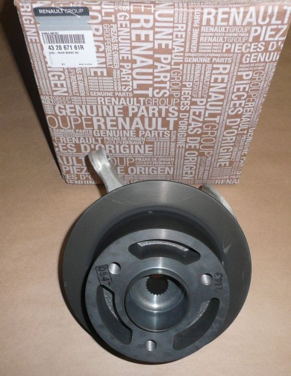 ORIGINAL cuisses d'essieu  disque de frein  arrière droit Renault Twizy , 432067161R