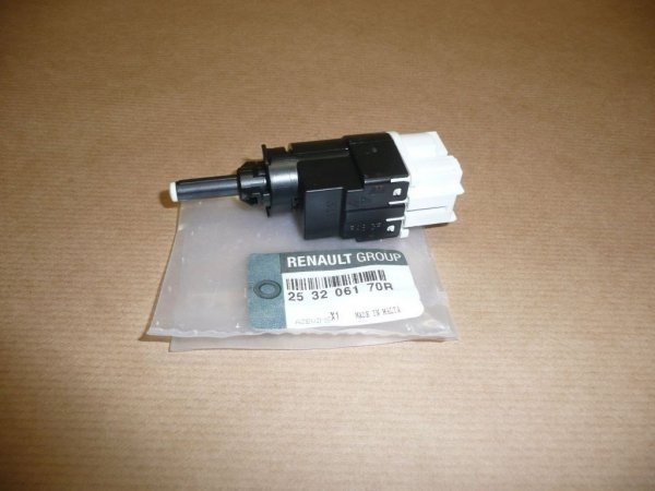 original interrupteur de pédale de frein interrupteur, feu stop 4 broches Renault Dacia, 253206170R, 7700842697, 7700414986