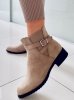 Botki damskie TOUREL KHAKI SUEDE