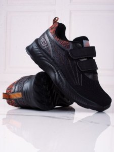 Sneakersy chłopięce Shelovet z podwójnym rzepem czarne