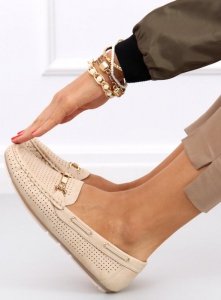 Mokasyny damskie WONG BEIGE