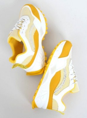 Buty sportowe biało-żółte 2008 YELLOW