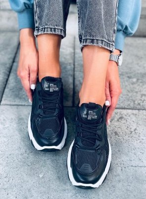 Buty sportowe damskie czarne FRANCES BLACK