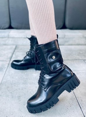 Workery z sakiewką MARUNA BLACK
