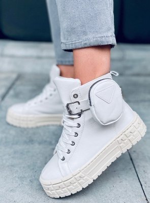 Trampki za kostkę beżowe BURN BEIGE