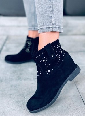 Botki na ukrytym koturnie ODESSA BLACK