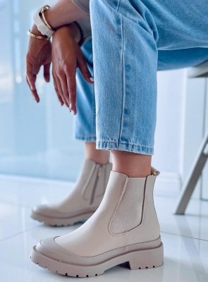 Botki sztyblety CAREY BEIGE