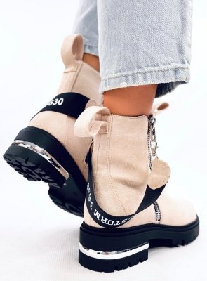 Botki damskie BRIE BEIGE