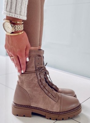 Botki damskie workery CYRUS KHAKI