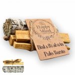 Zestaw naturalnych kadzideł Palo Santo 25g i Biała Szałwia