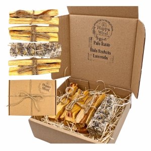 Biała Szałwia Lawenda + Palo Santo 75 g - Naturalny Zestaw Oczyszczający 