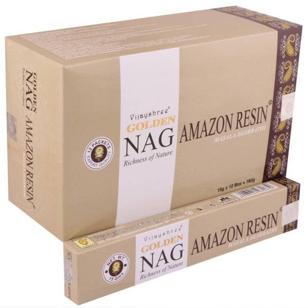 Kadzidełka Golden Nag 15g Żywica Amaznońska