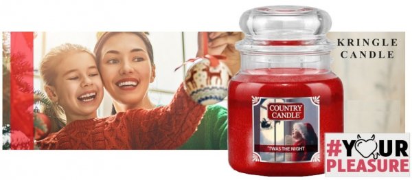 Świąteczna świeca zapachowa - Country Candle - Twas the Night 453g
