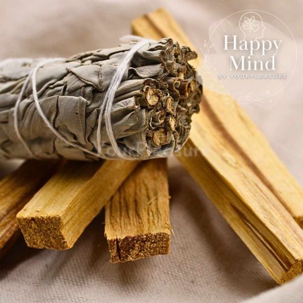 Zestaw naturalnych kadzideł Palo Santo 25g i Biała Szałwia