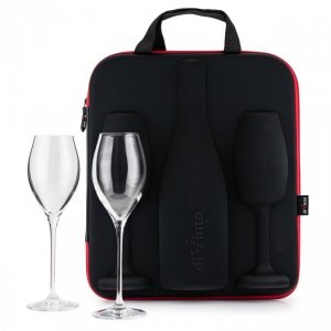 Etui na prosecco i szampana z kieliszkami diVinto Harmony