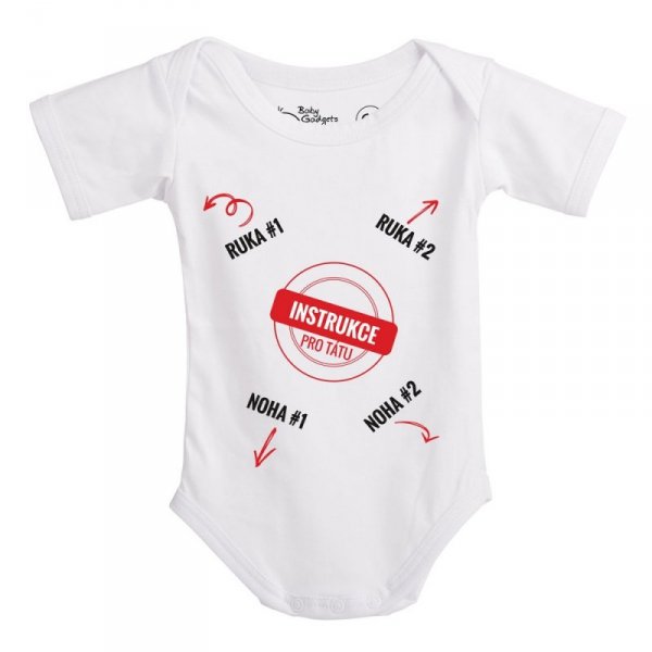 Baby Instructions - Body z instrukcją dla Taty (CZ)