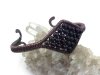 Damska bransoletka miedziana z kulkami czarnego turmalinu, obwód 18 cm - regulowany, waga 16 gram, znak Skorpiona, Panny…