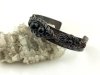 Na zamówienie. Czarny turmalin - damska bransoletka miedziana, obwód 17 cm - regulowany, waga 20 gram, rękodzieło