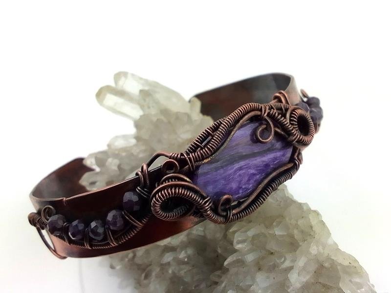 Czaroit - bransoletka miedziana dla pielęgniarki