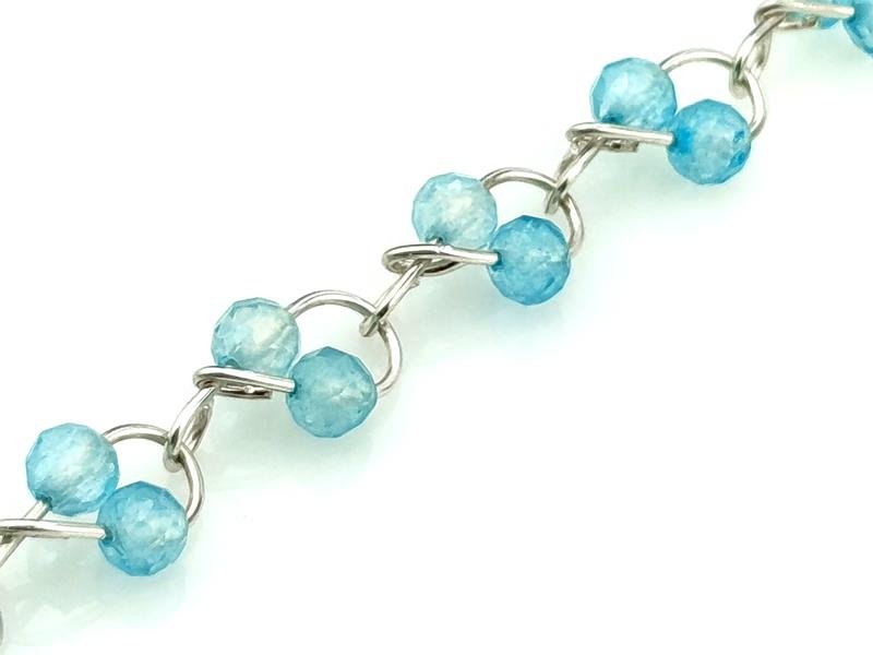 Bransoletka ze srebra z topazem – kamieniem wzmocnienia umysłu i komunikacji