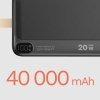 PowerBank Kruger&Matz 40000 mAh Li-ion z funkcją QC oraz PD