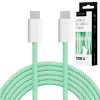 Kabel USB typu C - USB typu C 100 W 1 m zielony Kruger&Matz Basic