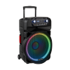 Aktywna kolumna głośnikowa (z 2 mikrofonami bezprzewodowymi UHF, SD, Bluetooth, FM, USB, LED) 60 Watt