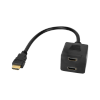 Adapter wtyk HDMI - 2x gniazdo HDMI 20 cm