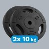 Obciążenie bitumiczne zestaw 2x10kg, otwór 31mm, talerz z uchwytami, REBEL ACTIVE