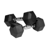 Hantle żeliwne gumowane HEX 2x6 kg REBEL ACTIVE
