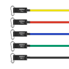 Zestaw gum oporowych do ćwiczeń  - Power Tube Set , 5-80 kg, 5 gumy,  REBEL ACTIVE
