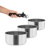 Zestaw garnków z odłączaną rączką TEESA COOK EXPERT SINGLE HAND