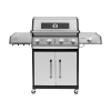 Teesa BBQ 5006 MASTER grill gazowy - 5 palników- miejsce na butlę