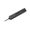 Przedłużacz sieciowy Rebel czarny 5 gniazd z przełącznikiem, kabel 5m (1,5mm)