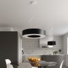 Żyrandol SATURNO SLIM 90 czarny
