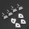 Profil Aluminiowy V-TAC 2mb Anodowany, Klosz Mleczny, Kątowy VT-8109