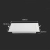 Panel Wpuszczany V-TAC 6W LED SAMSUNG CHIP Kwadrat 120x120mm VT-61006SQ-S 4000K 660lm