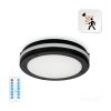 Plafon z czujnikiem ruchu LED NAIROS 12W CCT LX IP65  czarny Kobi Premium