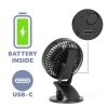 Wentylator biurkowy VIENTO CLIP czarny Kobi Windstar