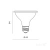 Żarówka do roślin LED PLANTY W 7W E27 1200K biała Kobi Design