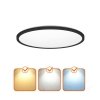 Plafon LED NIVERA CIRCLE 24W 3CCT LX IP54 czarny Kobi Premium