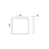 Panel LED ARIEL 40W 60x60 4000K IP44 Kobi Pro