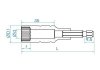 NASADKA DŁUGA 12-KĄTNA DO WKRĘTAREK 1/4 11mm x 80mm King Tony