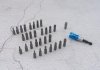 ZESTAW NARZĘDZI 1/4 51cz. NASADKI KRÓTKIE, 6-kąt. 4 - 14mm, BITY 1/4 Z GRZECHOTKĄ I AKCESORIAMI, KASETA King Tony